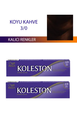 2 Adet Single Tüp Boya Saç Boyası Koyu Kahve 3/0