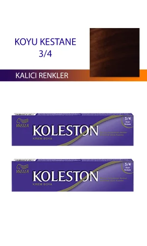 2 Adet Single Tüp Boya Saç Boyası Koyu Kestane 3/4