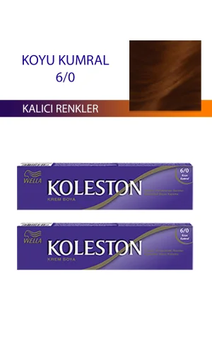 2 Adet Single Tüp Boya Saç Boyası Koyu Kumral 6/0