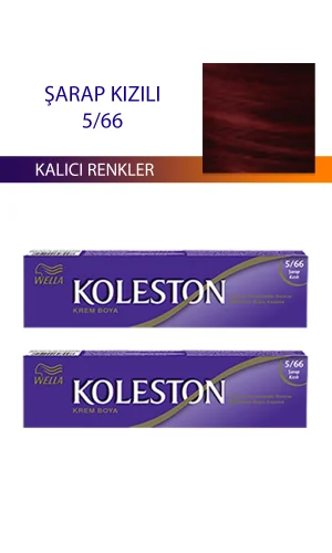 2 Adet Single Tüp Boya Saç Boyası Şarap Kızılı 5/66