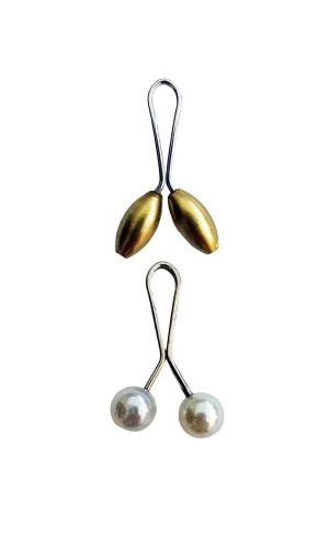 2 Adet Tesettür Eşarp ve Şal Klipsi Set 1