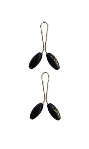 2 Adet Tesettür Eşarp ve Şal Klipsi Siyah