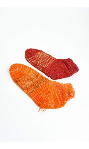 2 Çift El Örgüsü Kışlık Şık Kadın Yün Patik Set 15