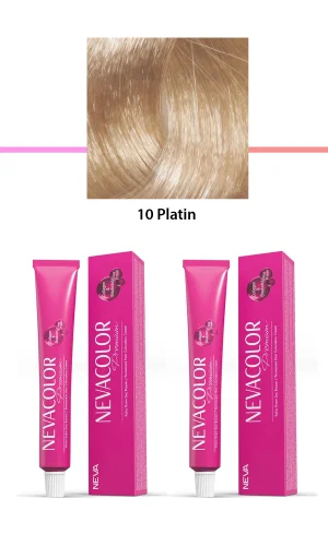 2 li Set Premium 10 Platin - Kalıcı Krem Saç Boyası 2 X 50 g Tüp