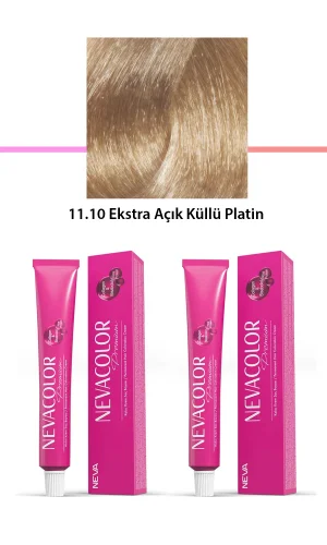2 li Set Premium 11.10 Ekstra Açık Küllü Platin - Kalıcı Krem Saç Boyası 2 X 50 g Tüp