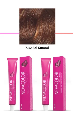 2 li Set Premium 7.32 Bal Kumral - Kalıcı Krem Saç Boyası 2 X 50 g Tüp
