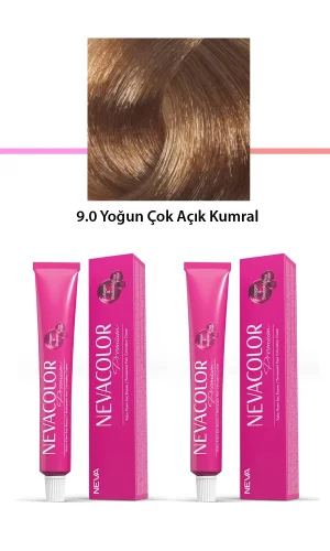 2 li Set Premium 9.0 Yoğun Çok Açık Kumral - Kalıcı Krem Saç Boyası 2 X 50 g Tüp