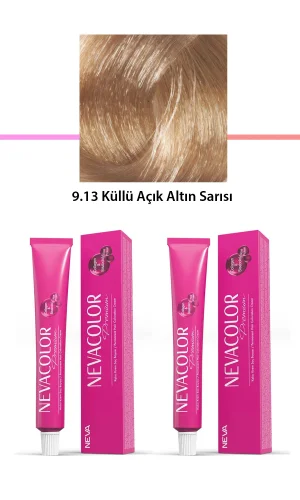 2 li Set Premium 9.13 Küllü Açık Altın Sarısı - Kalıcı Krem Saç Boyası 2 X 50 g Tüp