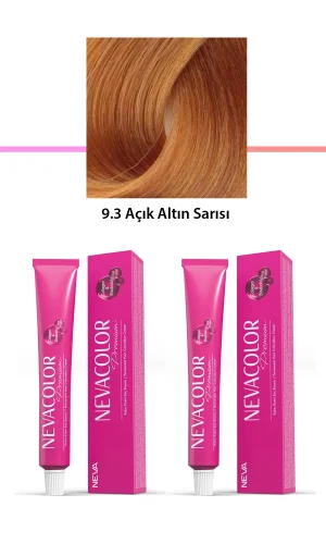 2 li Set Premium 9.3 Açık Altın Sarısı - Kalıcı Krem Saç Boyası 2 X 50 g Tüp