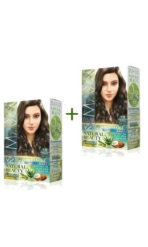 2 Paket Natural Beauty Amonyaksız Saç Boyası 7.11 Yoğun Küllü Kumral