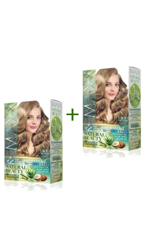 2 Paket Natural Beauty Amonyaksız Saç Boyası 8.3 Bal Köpüğü