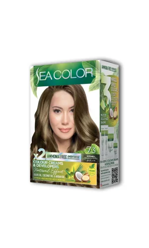 2 Tüp Krem Saç Boyası Seti Fındık Kabuğu No:7.3