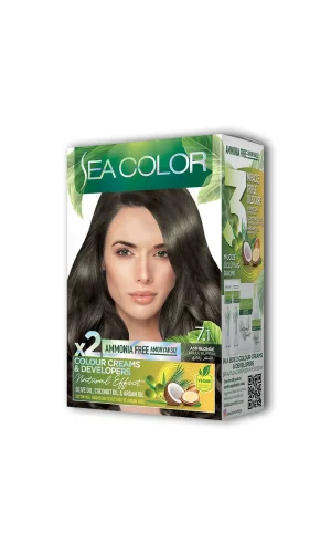 2 Tüp Krem Saç Boyası Seti Küllü Kumral No:7.1