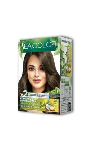 2 Tüp Krem Saç Boyası Seti Yoğun Küllü Kumral No:7.11