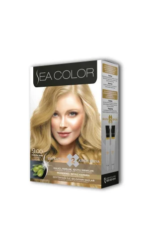 2 Tüp Krem Saç Boyası Seti Yoğun Sarı No:9.00