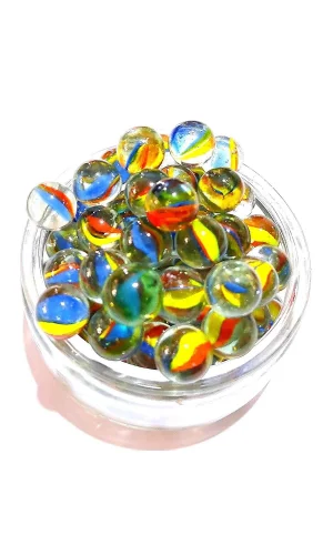 25 Adet Karışık Renk Cam Misket Bilye Oyuncak Cam Bilya Gülle