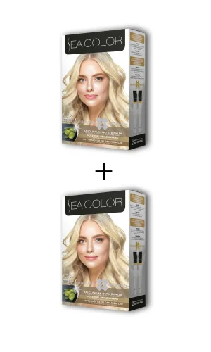 2X2 Tüp Krem Saç Boyası Seti Bebek Sarısı No:0.2