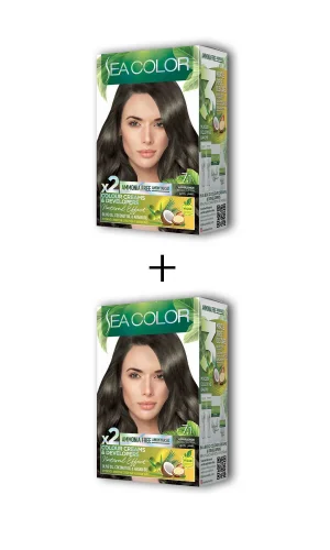 2X2 Tüp Krem Saç Boyası Seti Küllü Kumral No:7.1