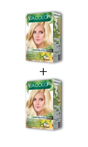 2X2 Tüp Krem Saç Boyası Seti Sedef Sarı No:10.0