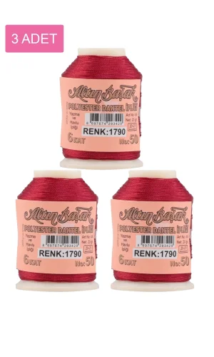 3 Adet Altınbaşak Oya ve Dantel İpi 20 gr - Royaleks - No: 1790