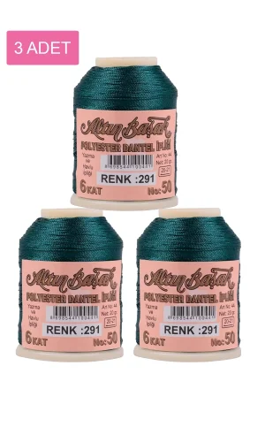 3 Adet Altınbaşak Oya ve Dantel İpi 20 gr - Royaleks - No: 291