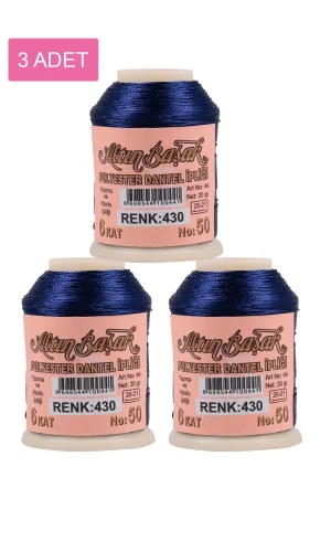 3 Adet Altınbaşak Oya ve Dantel İpi 20 gr - Royaleks - No: 430