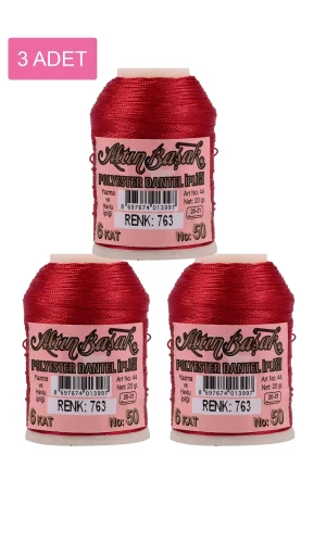 3 Adet Altınbaşak Oya ve Dantel İpi 20 gr - Royaleks - No: 763