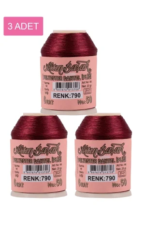 3 Adet Altınbaşak Oya ve Dantel İpi 20 gr - Royaleks - No: 790