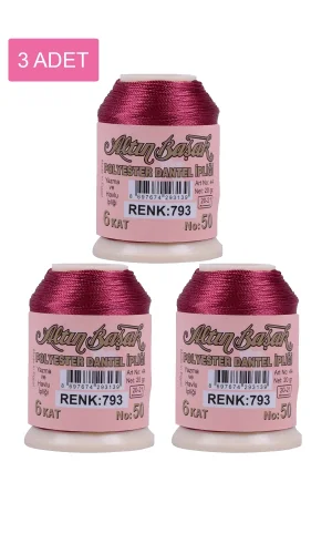 3 Adet Altınbaşak Oya ve Dantel İpi 20 gr - Royaleks - No: 793