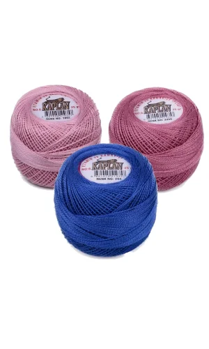 3 Adet Kaplan Etamin Ve Kanaviçe İpi 8 No Kod/Renk: 1002 - 3350 - 204 - Ryl