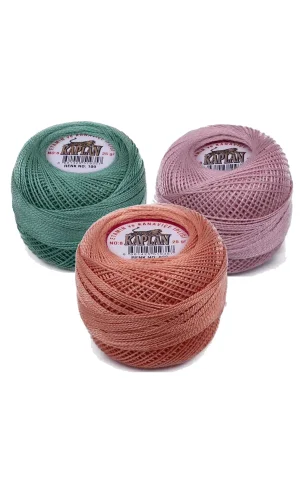 3 Adet Kaplan Etamin Ve Kanaviçe İpi 8 No Kod/Renk: 109 - 202 - 922 - Ryl