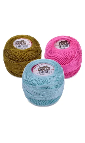 3 Adet Kaplan Etamin Ve Kanaviçe İpi 8 No Kod/Renk: 470 - 111 - 941 - Ryl