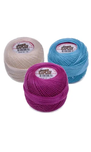 3 Adet Kaplan Etamin Ve Kanaviçe İpi 8 No Kod/Renk: 748 - 293 - 114 - Ryl