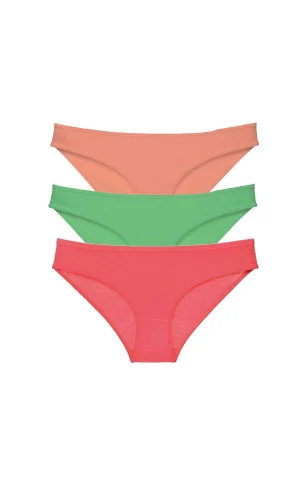 3 adet Süper Eko Set Likralı Kadın Slip Külot 543