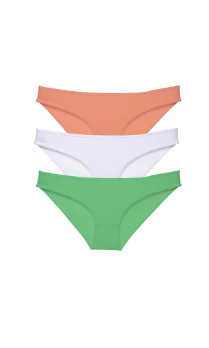 3 adet Süper Eko Set Likralı Kadın Slip Külot 544