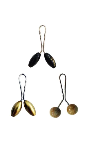 3 Adet Tesettür Eşarp ve Şal Klipsi Sarı Hardal Siyah