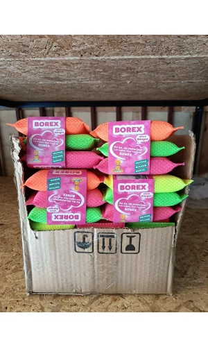 3lü Borex Sihirli Sünger Renkli Bulaşık Süngeri Royaleks-67688