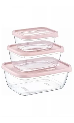 3lü Saklama Kabı Karizma Dikdörtgen Royaleks-ÇNK2164