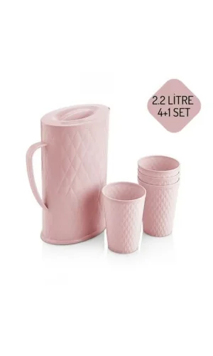 4+1 Sürahi Ve Bardak Su Seti 2.2 Lt