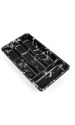 4 Gözlü Mermer Desenli Kaşıklık Royaleks-57081