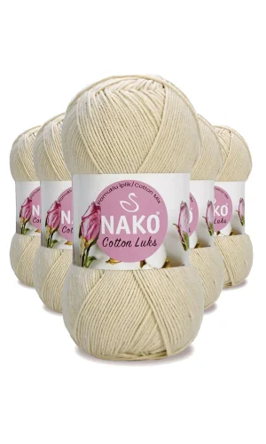 5 Adet Cotton Lüks Yelek Tunik Kazak Bluz Hırka İpi Yünü Açık Bej 97543