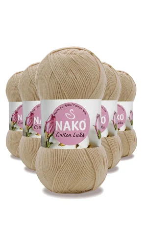 5 Adet Cotton Lüks Yelek Tunik Kazak Bluz Hırka İpi Yünü Camel 97582