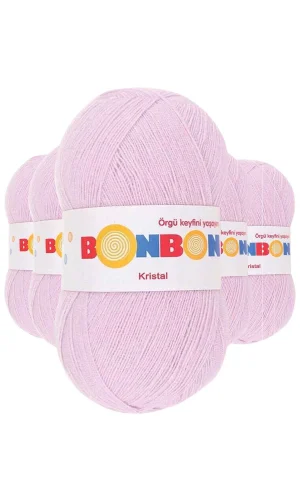 5 Adet Kristal El Örgü Lif İpi Lila 98332