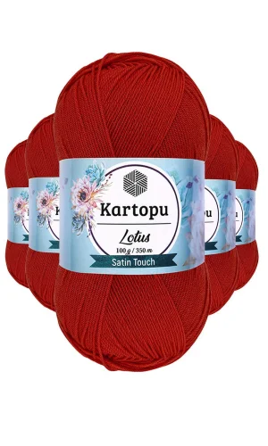 5 Adet Lotus Bikini Büstiyer Bluz Örgü İpi  K101 Nar Çiçeği