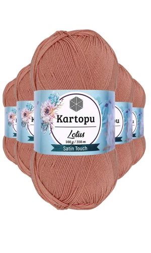 5 Adet Lotus Bikini Büstiyer Bluz Örgü İpi  K103 Pişmiş Ayva