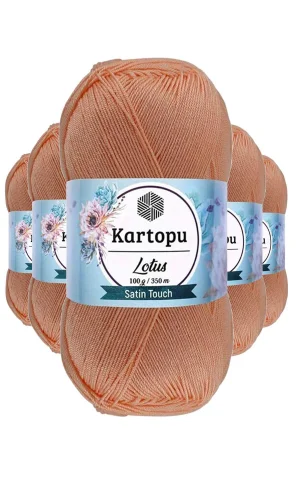 5 Adet Lotus Bikini Büstiyer Bluz Örgü İpi  K277 Şeftali