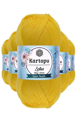 5 Adet Lotus Bikini Büstiyer Bluz Örgü İpi  K323 Civciv Sarı