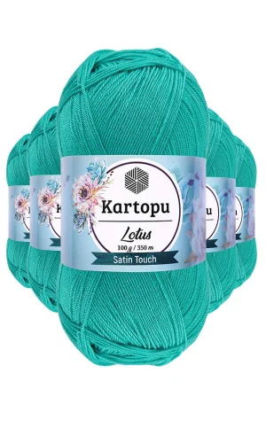 5 Adet Lotus Bikini Büstiyer Bluz Örgü İpi  K440 Yeşil