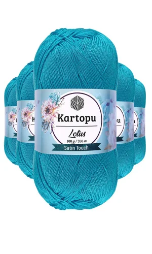 5 Adet Lotus Bikini Büstiyer Bluz Örgü İpi  K512 Turkuaz