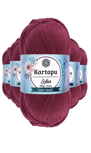 5 Adet Lotus Bikini Büstiyer Bluz Örgü İpi  K756 Begonvil